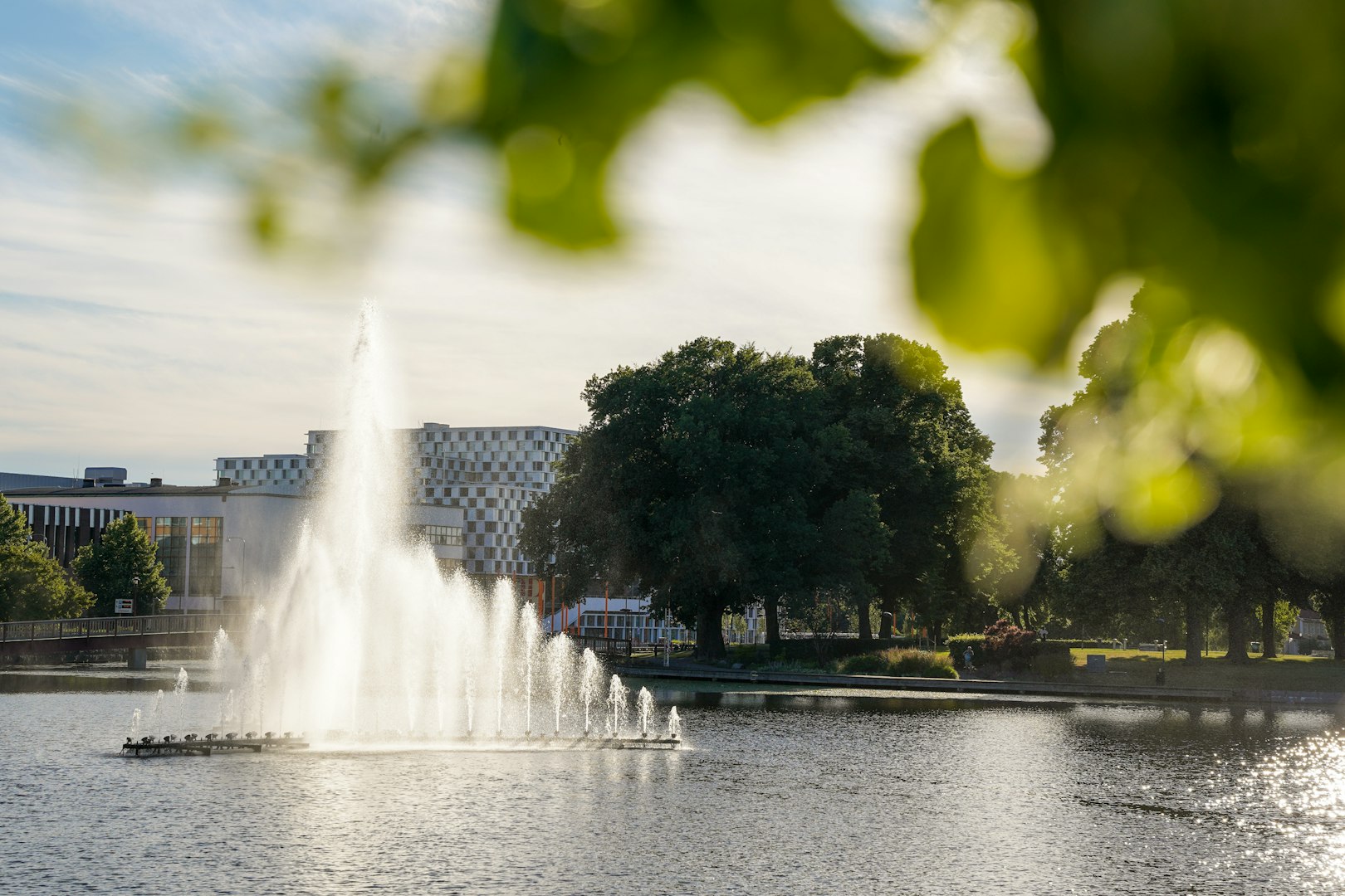 Fontänen på Eskilstunaån.